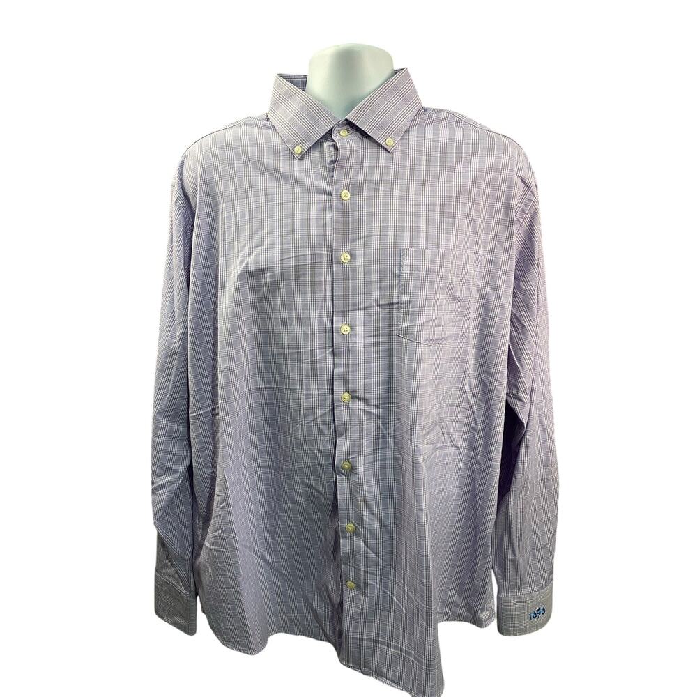 Peter Millar Stretch Button-Down Shirt Size XL Nylon Spandex Blend Long Sleeve